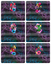 Load image into Gallery viewer, RETAIL: FLORAL MIGHTY HEROES PANELS BLACK