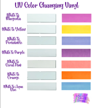 Load image into Gallery viewer, RETAIL: UV COLOR CHANGING VINYL SOLIDS