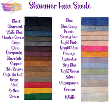 Load image into Gallery viewer, PREORDER: SHIMMER FAUX SUEDE