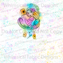 Load image into Gallery viewer, PREORDER: WATERCOLOR TATTOO PRINCESS: ADULT PANEL