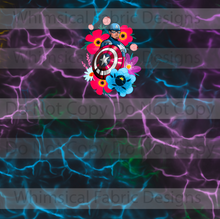 Load image into Gallery viewer, RETAIL: FLORAL MIGHTY HEROES PANELS BLACK