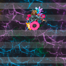 Load image into Gallery viewer, RETAIL: FLORAL MIGHTY HEROES PANELS BLACK