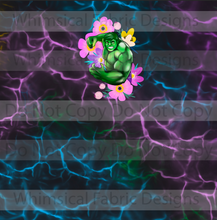 Load image into Gallery viewer, RETAIL: FLORAL MIGHTY HEROES PANELS BLACK