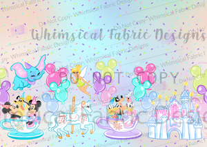 RETAIL: MAGICAL BIRTHDAY DOUBLE BORDER- PASTEL COLORFUL