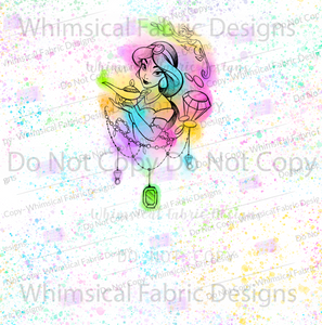 RETAIL: WATERCOLOR TATTOO PRINCESS PANELS (CHILD & ADULT)