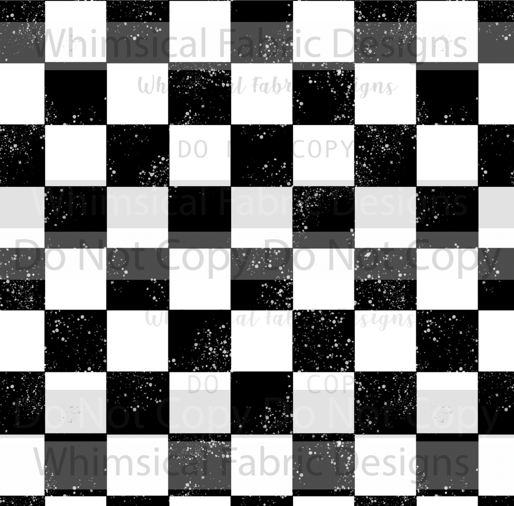 RETAIL: BLACK & WHITE CHECKERS