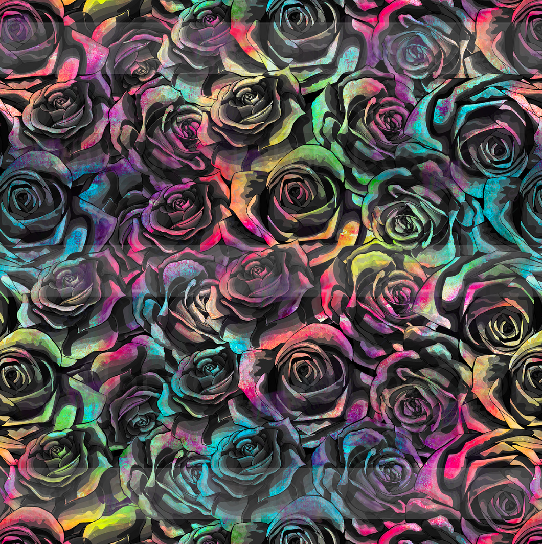 PREORDER: BLACK/RAINBOW ROSES