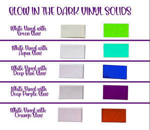 RETAIL: GLOW IN THE DARK VINYL SOLIDS