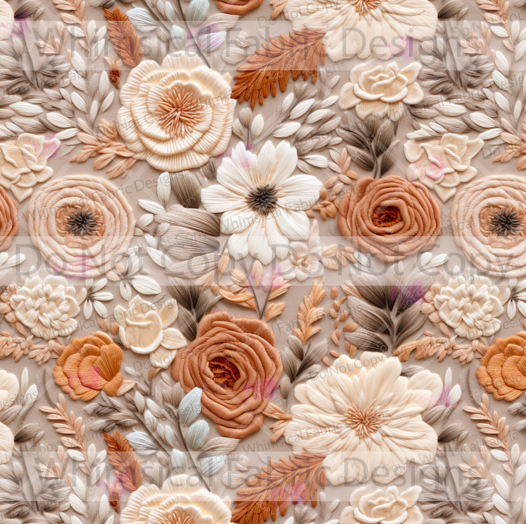 PREORDER: EMBROIDERY SOFT NEUTRAL FLORALS