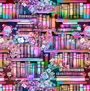 PREORDER: FLORAL PASTEL BOOKSHELF