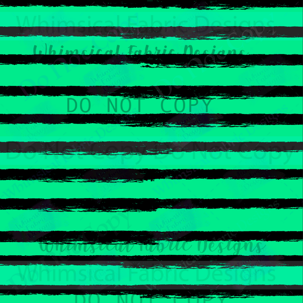 PREORDER: DISTRESSED THIN STRIPES- BLACK & GREEN