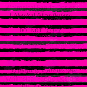 PREORDER: DISTRESSED THIN STRIPES- BLACK & HOT PINK
