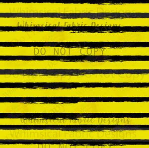 PREORDER: DISTRESSED THIN STRIPES- BLACK & YELLOW