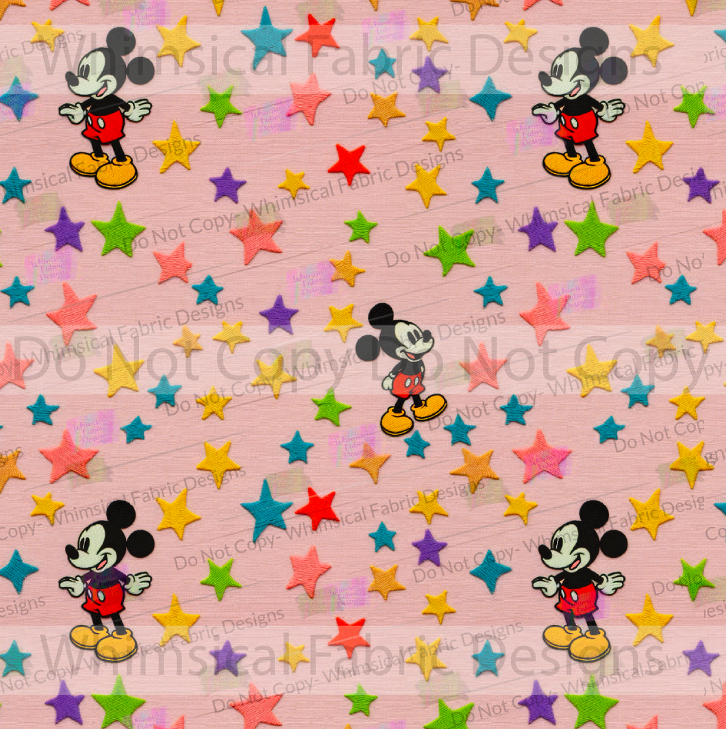 RETAIL: RETRO EMBROIDERED MOUSE STARS