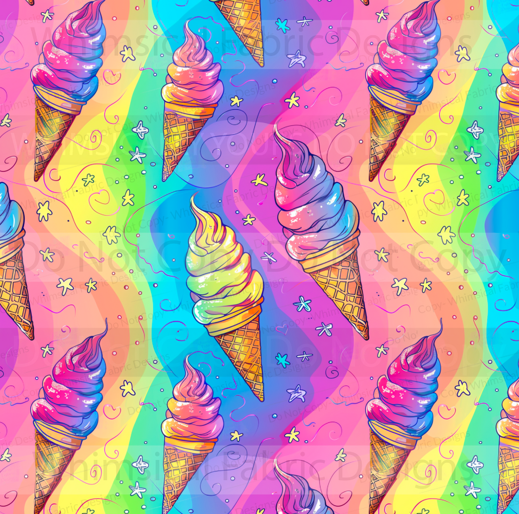 PREORDER: RAINBOW ICE CREAM CONES