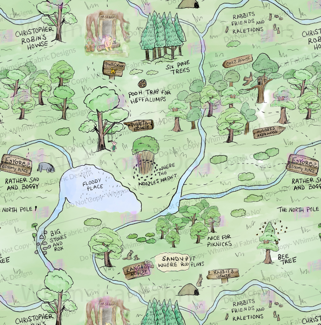 PREORDER: HUNDRED ACRE WOOD MAP