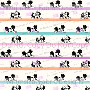 PREORDER: STRIPED PEEK-A-BOO MOUSE