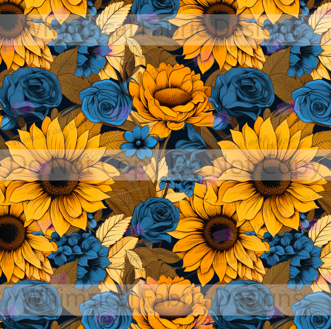 PREORDER: SUNFLOWERS & BLUE ROSES