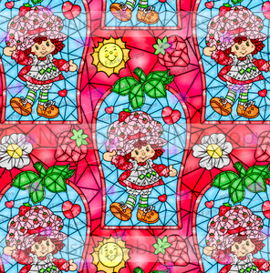 RETAIL: STAINED GLASS STRAWBERRY GIRL