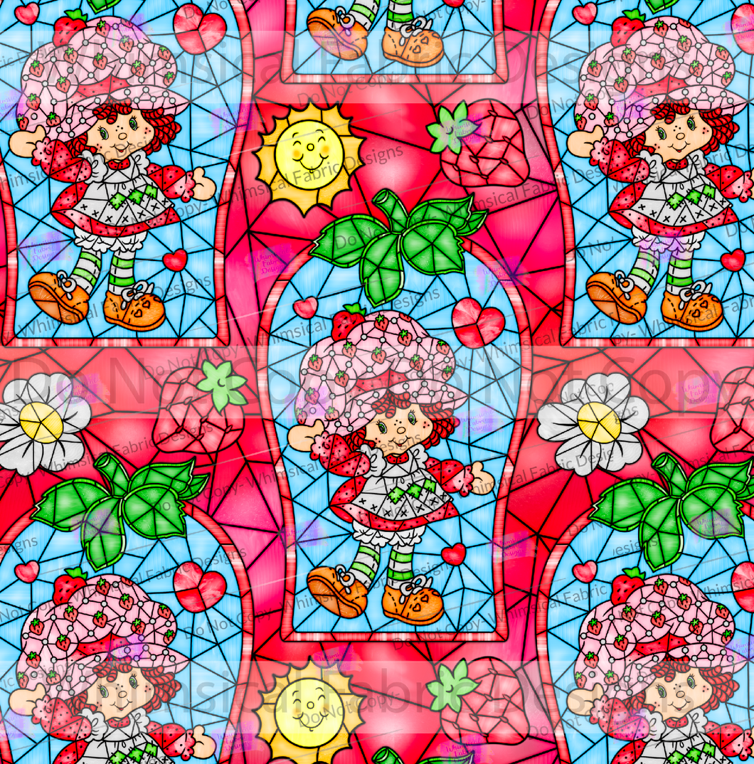 RETAIL: STAINED GLASS STRAWBERRY GIRL