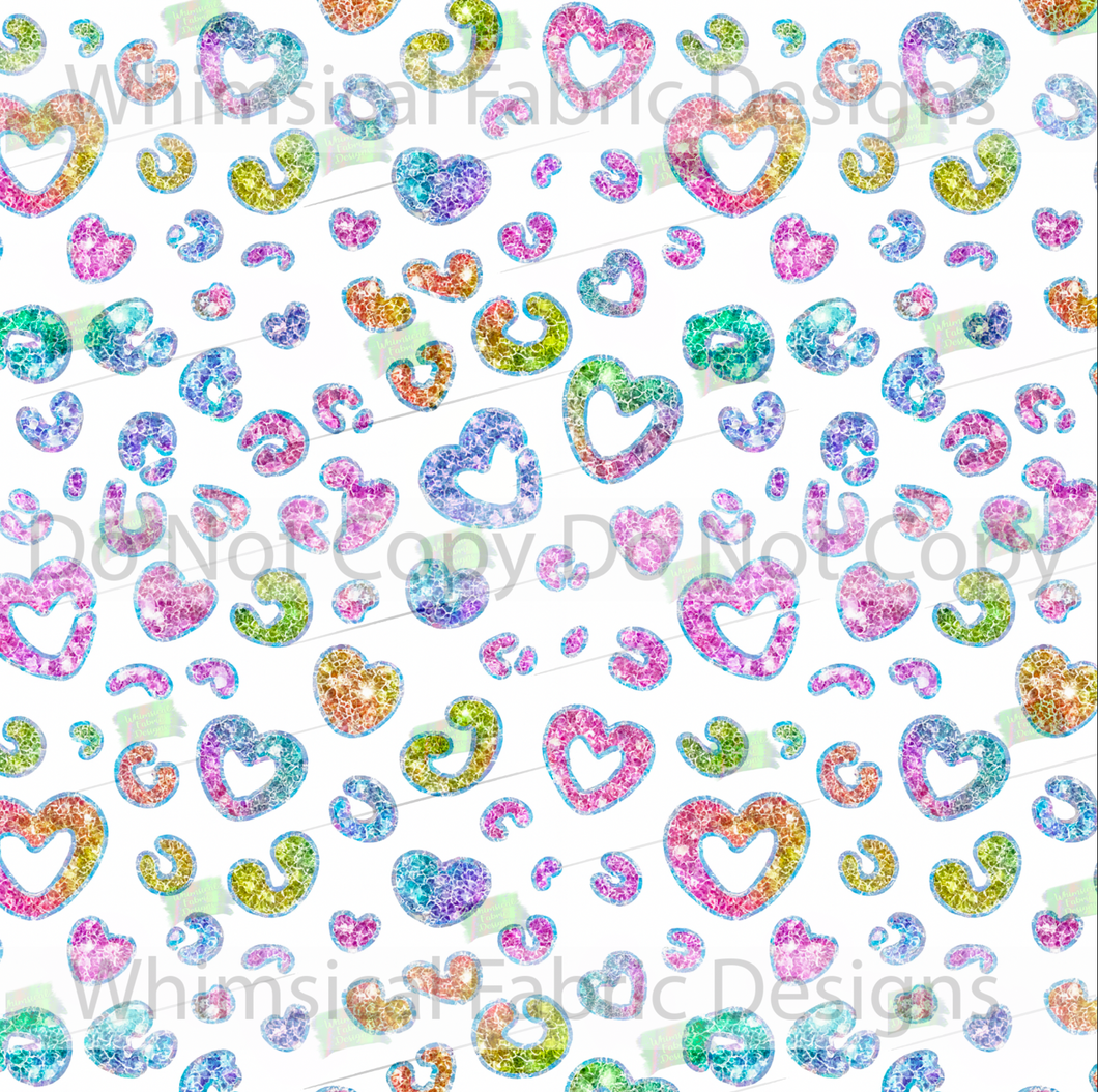 PREORDER: GLITTERY HEART LEOPARD