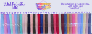 PREORDER: TULLE SOLIDS