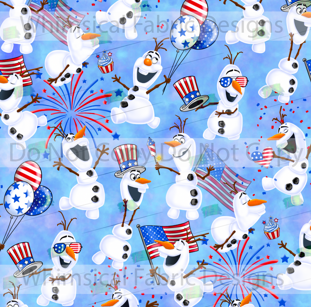 RETAIL: 4TH OF JULY SNOWMAN