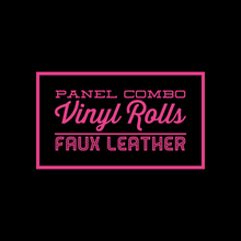 Load image into Gallery viewer, RETAIL: PANEL COMBO VINYL ROLLS- FAUX LEATHER
