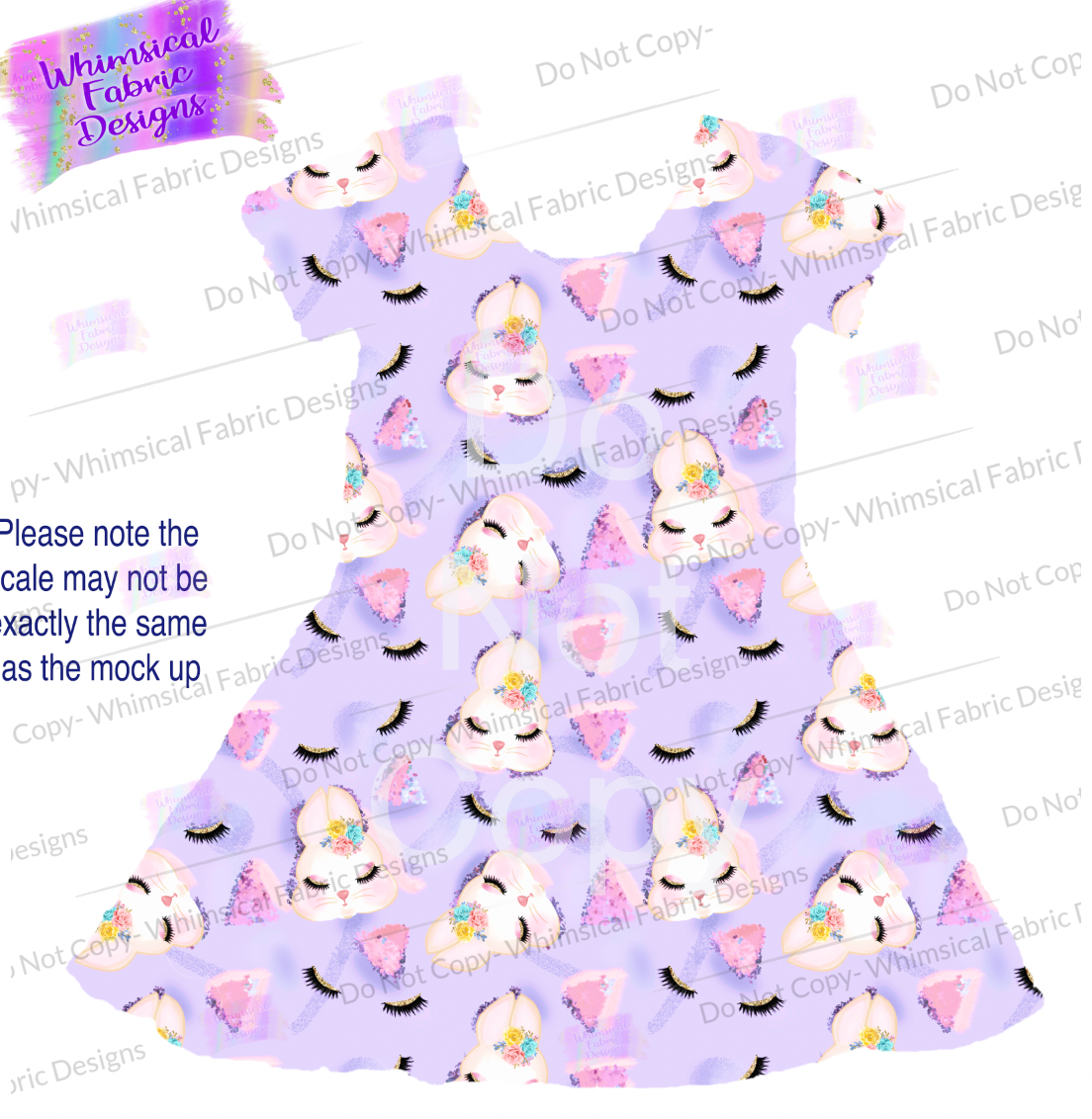 Preorder bunny faces whimsical fabric designs