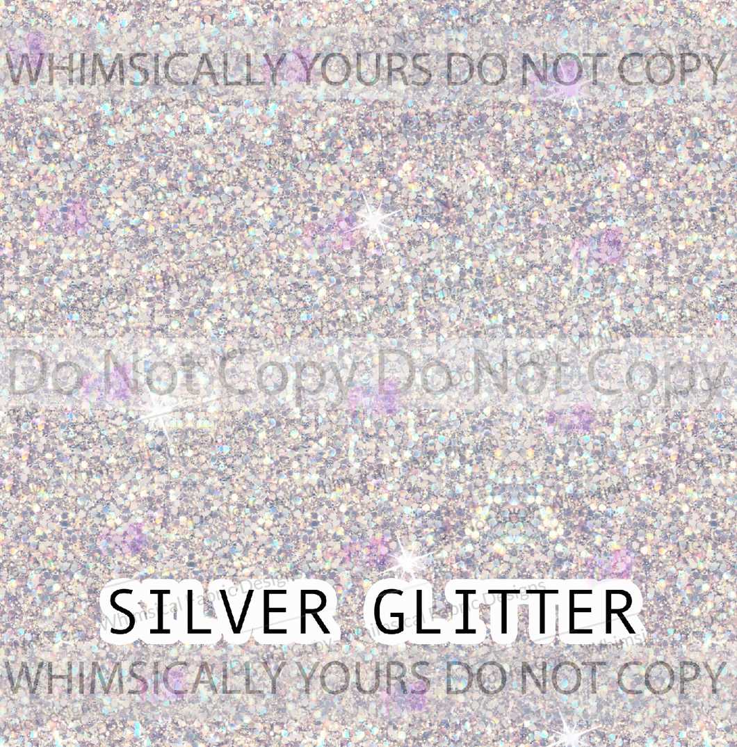 PREORDER: Faux Glitter: Soft Silver