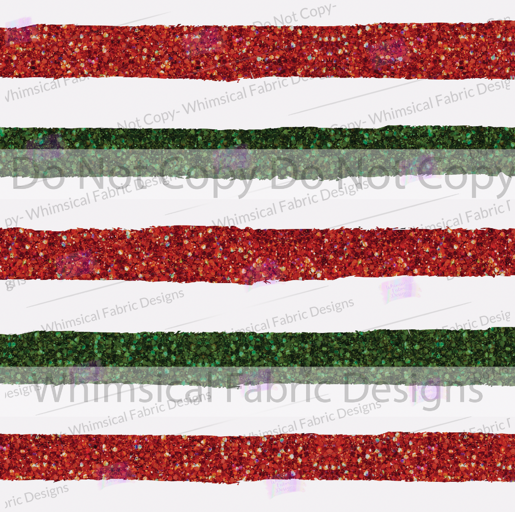 PREORDER: GLITTER CHRISTMAS STRIPES