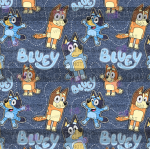 PREORDER: SMALL SCALE- DENIM PATCHWORK BLUE DOG