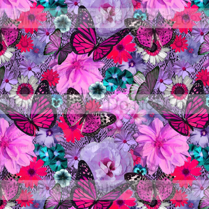 RETAIL: PINK FLORAL BUTTERFLY