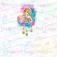 Load image into Gallery viewer, PREORDER: WATERCOLOR TATTOO PRINCESS: CHILD PANEL
