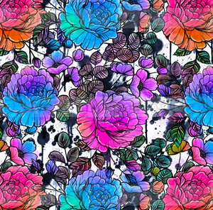 PREORDER: NEON SKETCHY RAINBOW FLORAL